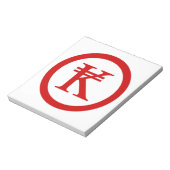 ラオスKipラオス/ラオスのマネーサイン ノートパッド (回転)