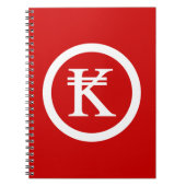 ラオスKipラオス/ラオスのマネーサイン ノートブック (正面)