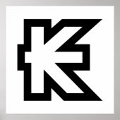 ラオスKipラオス/ラオスのマネーサイン ポスター (正面)