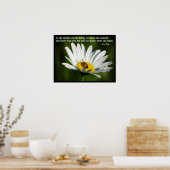 ラオスTzu引用文ラディバグデイジーインスピレーション動機 ポスター (キッチン)