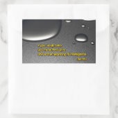 ラオスTzu感動的引用文「インテリジェンス」 長方形シール (バッグ)