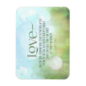 ラオスTzu感動的引用文"愛"フレキシブル マグネット (縦)