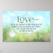 ラオスTzu感動的引用文"愛" ポスター (正面)