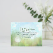 ラオスTzu感動的引用文"愛" ポストカード (スタンド正面)