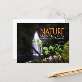 ラオスTzu感動的引用文"自然" ポストカード