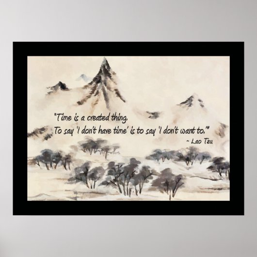 ラオスTzu Time is Created引用文 ポスター (正面)