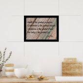 ラオチュ健康ことわざポスター ポスター (キッチン)