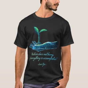 ラオチュ哲学感動的道教 Tシャツ