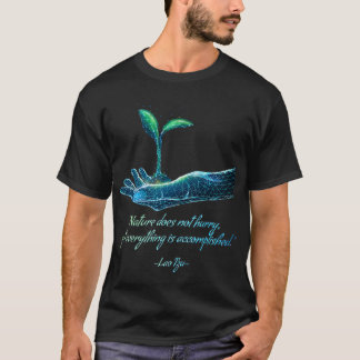 ラオチュ哲学感動的道教 Tシャツ