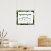 ラオチュ引用文ポスタ感動的ー ポスター (キッチン)