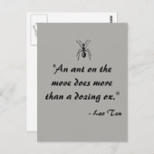 ラオツアリ引用文はがき ポストカード (正面/裏面)