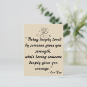 ラオツラブ引用文はがき ポストカード (スタンド正面)