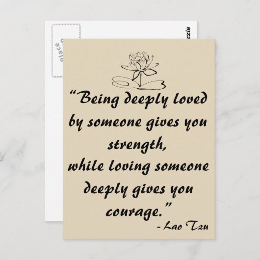 ラオツラブ引用文はがき ポストカード (正面/裏面)