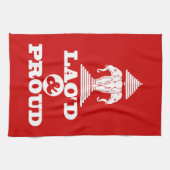 ラオド誇りを持ったン キッチンタオル (横)