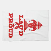 ラオド誇りを持ったン キッチンタオル (横)
