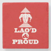 ラオド誇りを持ったン ストーンコースター (正面)