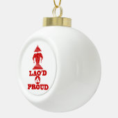 ラオド誇りを持ったン セラミックボールオーナメント (右)
