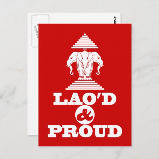 ラオド誇りを持ったン ポストカード (正面/裏面)
