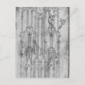 ラオンの大聖堂の塔の図 ポストカード (正面)