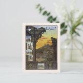 ラオンフランスヴィンテージ旅行ポスター1912 ポストカード (スタンド正面)