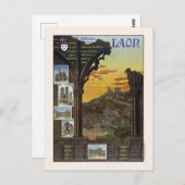 ラオンフランスヴィンテージ旅行ポスター1912 ポストカード (正面/裏面)