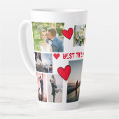 ラカスタマイズ最高のブ·タイム·エバー12枚写真 カフェラテマグ (左アングル)