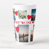 ラカスタマイズ最高のブ·タイム·エバー12枚写真 カフェラテマグ (正面)