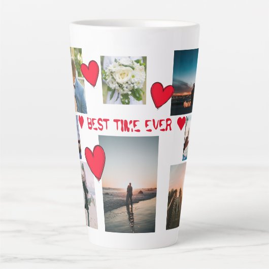 ラカスタマイズ最高のブ·タイム·エバー12枚写真 カフェラテマグ (正面)