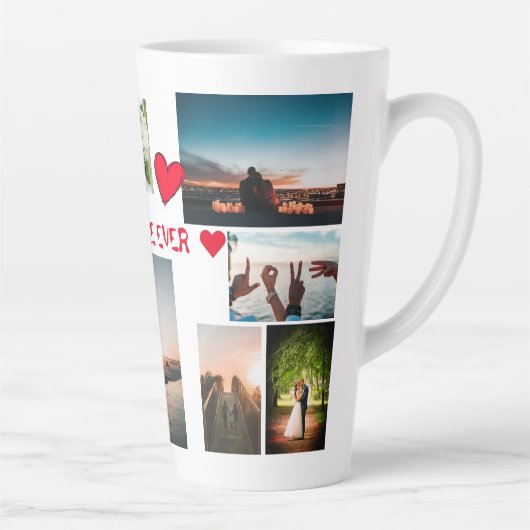 ラカスタマイズ最高のブ·タイム·エバー12枚写真 カフェラテマグ (右)