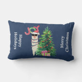 ラカッコいいマ |クリスマスツリーとプレゼント ランバークッション (裏面)
