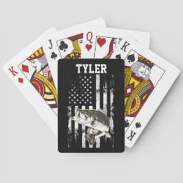 ラカッコいいージマスバス魚釣り トランプ