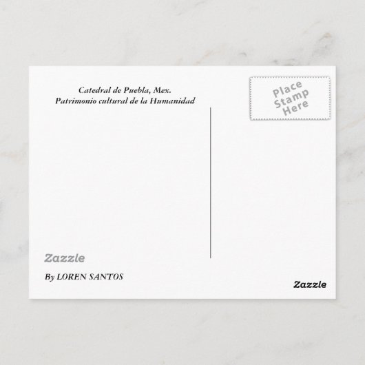 ラカテドラル ポストカード (裏面)