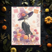 ラカトリナスケルトンレディーデイ・オブ・ザ・デッド ポストカード