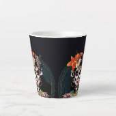 ラカトリナハロウィーンブラックコーヒーマグ カフェラテマグ (正面)