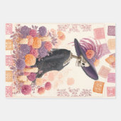 ラカトリーナスケルトンレディーデーの死んだデコデッページ ラッピングペーパーシート (正面3)