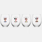 ラカブロナジェファ+チョンナクルー | バチェロレッテ ステムなしワイングラス (正面)