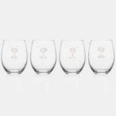 ラカブロナジェファ+チョンナクルー | バチェロレッテ ステムなしワイングラス (裏面)