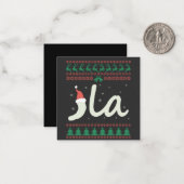 ラカマラハリス醜いクリスマスセーターの選挙 ノートカード (正面/裏面インサイチュ)