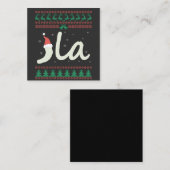 ラカマラハリス醜いクリスマスセーターの選挙 ノートカード (正面/裏面)