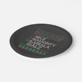 ラカマラハリス醜いクリスマスセーターの選挙 ペーパープレート (アングル)