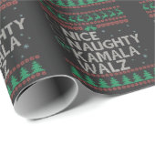 ラカマラハリス醜いクリスマスセーターの選挙 ラッピングペーパー (ロールコーナー)