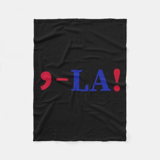 ラカマラハリス2024年カマおもしろいラU社長 フリースブランケット (正面)