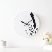 ラカムランダム黒 ラージ壁時計 (ホーム)