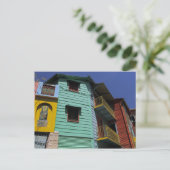 ラカラフルボカ地区の建築 ポストカード (スタンド正面)