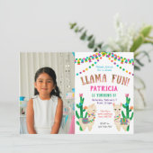 ラカラフルマおもしろい、誕生日写真 招待状 (スタンド正面)