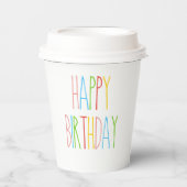 ラカラフルー・ダンインスパイアハッピーバースデー 紙コップ (正面)