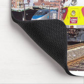 ラカワ鉄道とホ恋しく思エベ雪 マウスパッド (コーナー)