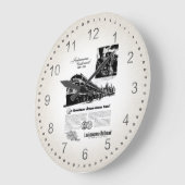 ラカワ鉄道100年祭1951 ラージ壁時計 (傾斜)