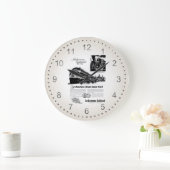 ラカワ鉄道100年祭1951 ラージ壁時計 (ホーム)