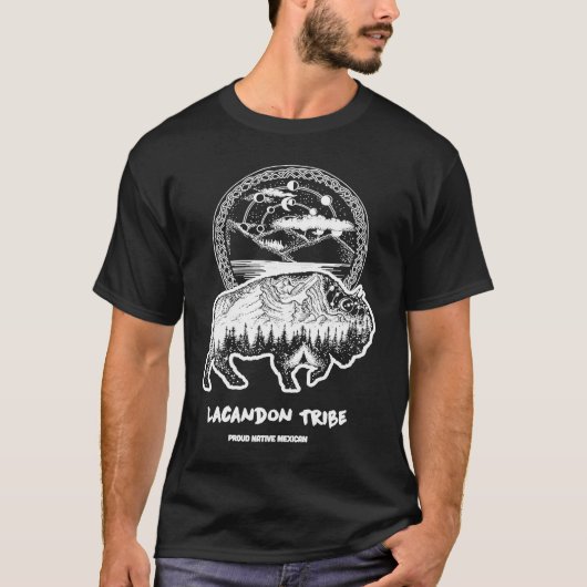 ラカンドン族先住民メキシコインディアンアスト誇りを持ったロB Tシャツ (正面)